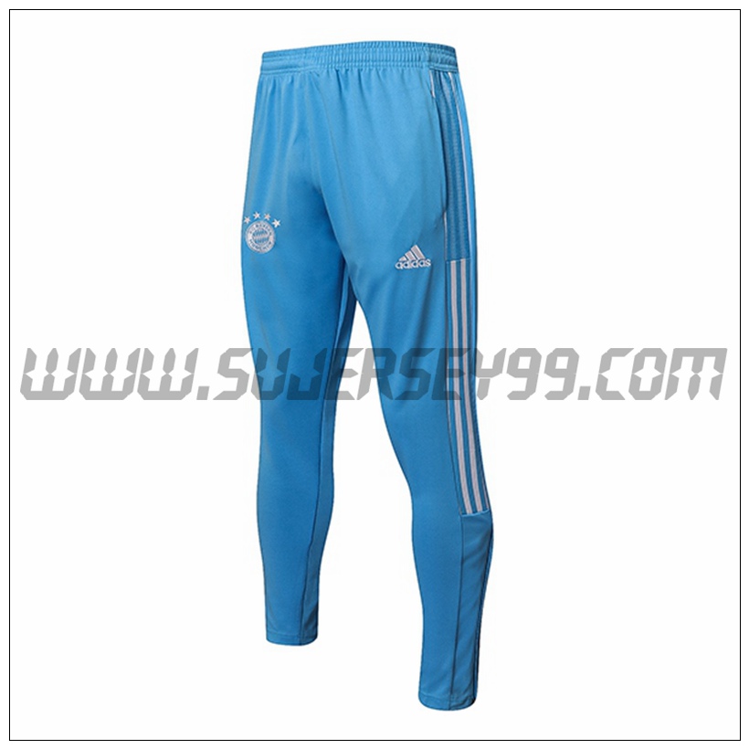 Pantalones Entrenamiento Bayern Munich Azul/Blanco 2021 2022