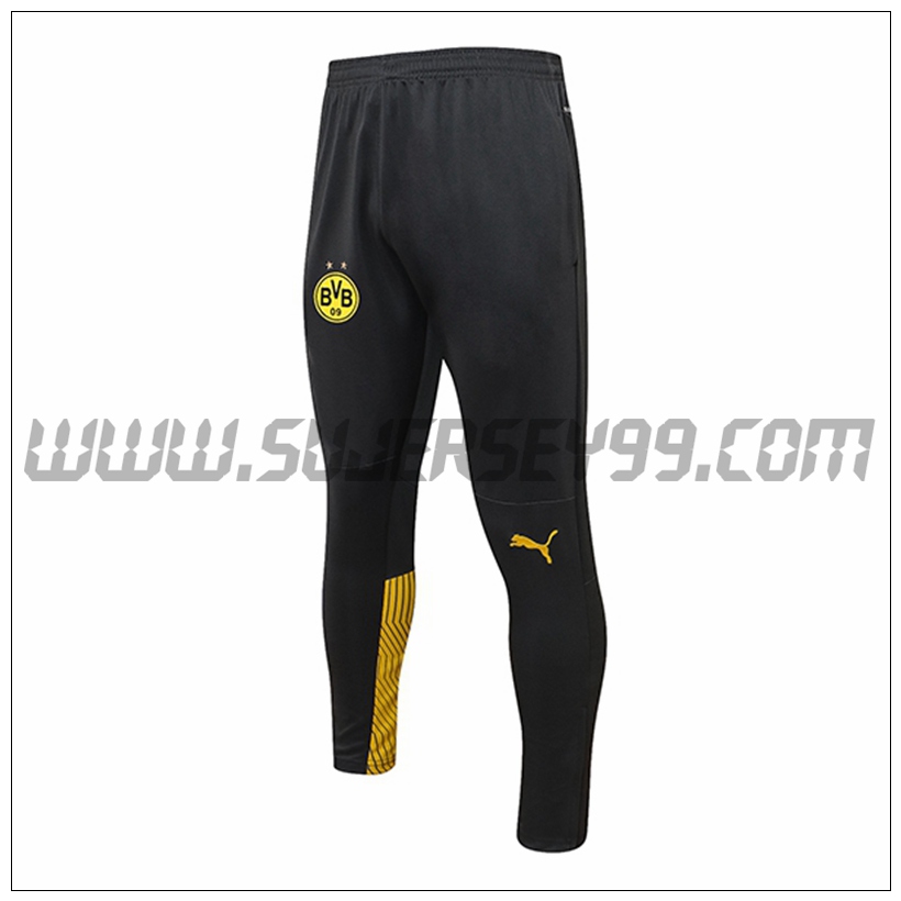 Pantalones Entrenamiento Dortmund BVB Negro/Amarillo 2021 2022 -02