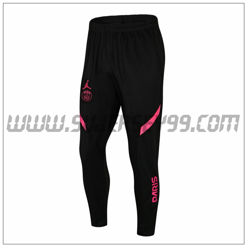 Pantalones Entrenamiento Jordan PSG Negro/Rojo 2021 2022