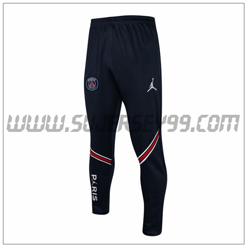 Pantalones Entrenamiento Jordan PSG Negro/Rojo 2021 2022 -01