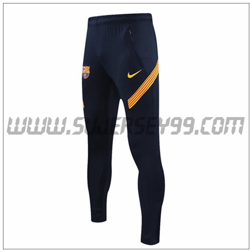 Pantalones Entrenamiento FC Barcelona Azul Marino/Amarillo 2021 2022