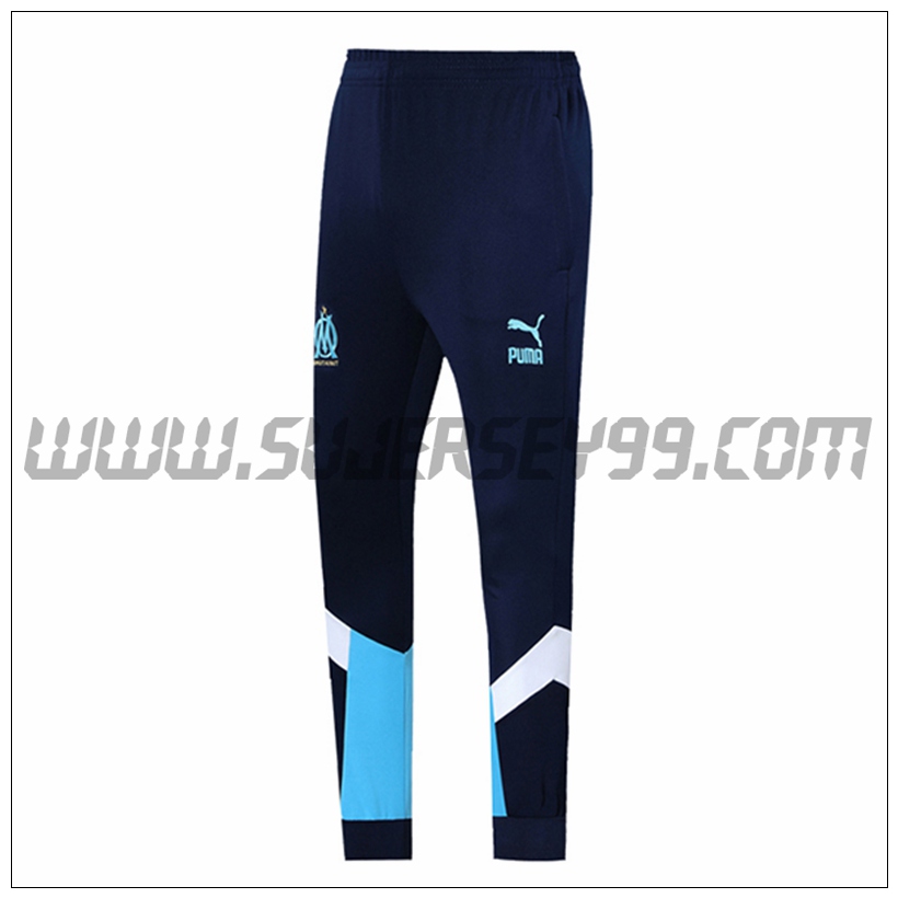 Pantalones Entrenamiento Marsella OM Blanco/Azul Marino 2021 2022