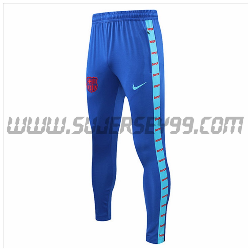 Pantalones Entrenamiento FC Barcelona Azul 2021 2022 -01