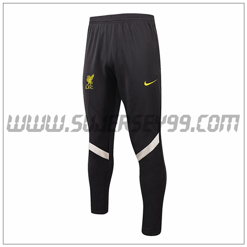 Pantalones Entrenamiento FC Liverpool Negro/Rojo 2021 2022