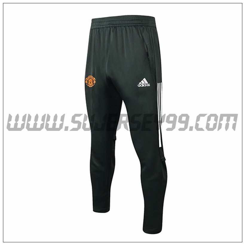 Pantalones Entrenamiento Manchester Unitedl Blanco 2021 2022