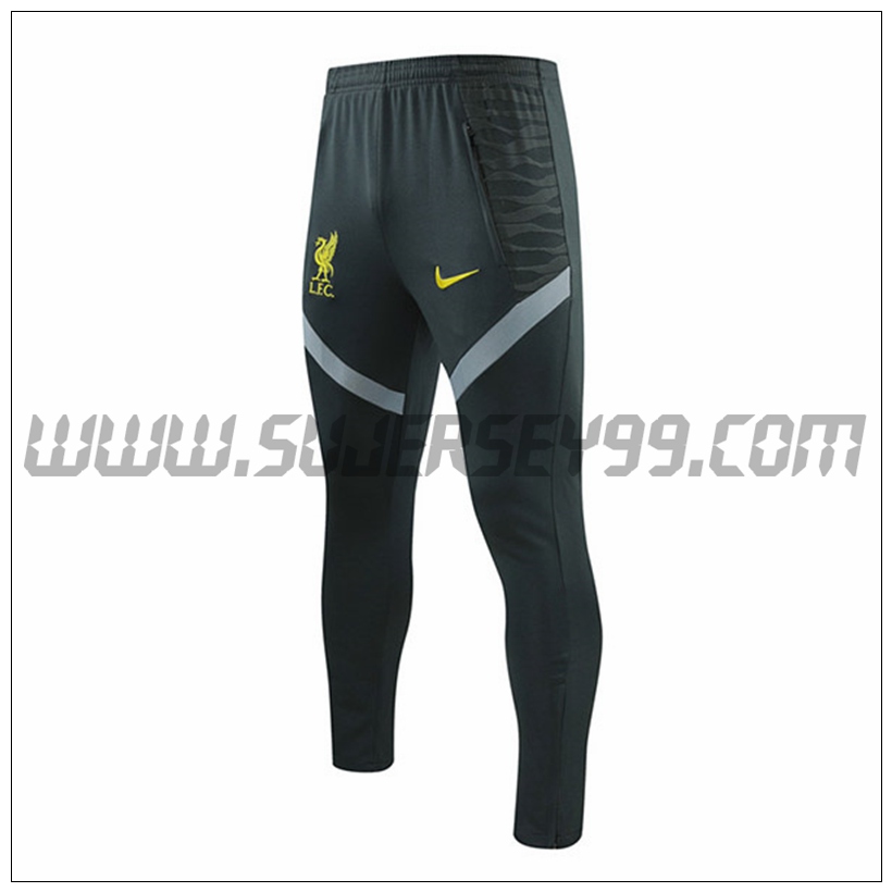 Pantalones Entrenamiento FC Liverpool Azul Gris claro 2021 2022