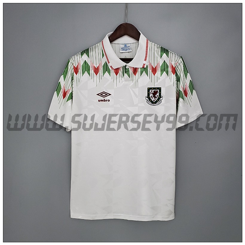 Camiseta Futbol Gales Retro Segunda 1990/1992