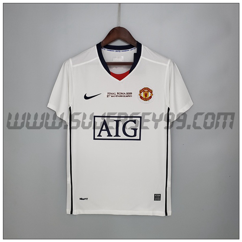 Camiseta Futbol Manchester United Retro Champions League Segunda 2008/2009