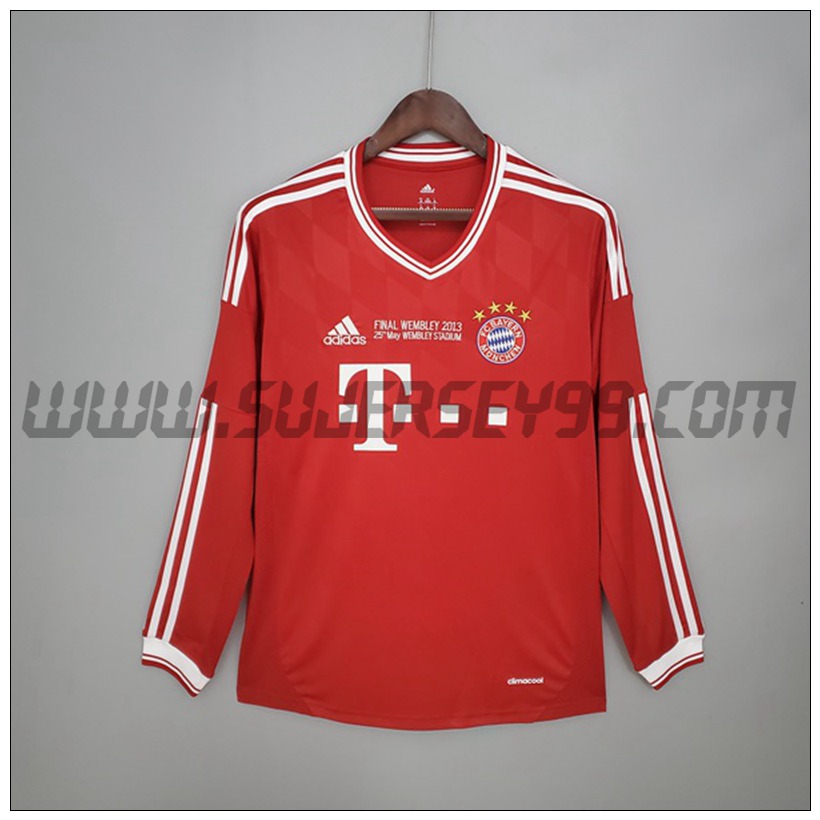 Camiseta Futbol Bayern Munich Retro Manga Larga Primera 2013/2014