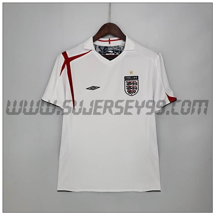 Camiseta Futbol Inglaterra Retro Primera 2006