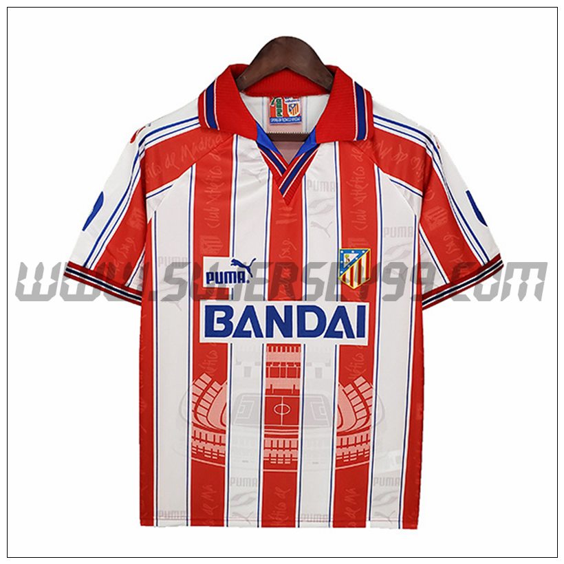 Camiseta Futbol Atletico Madrid Retro Primera 1996/1997
