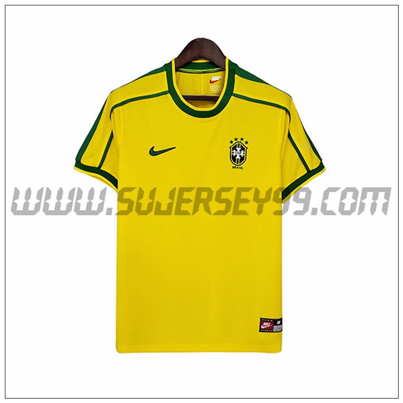 Camiseta Futbol Brasil Retro Primera 1998