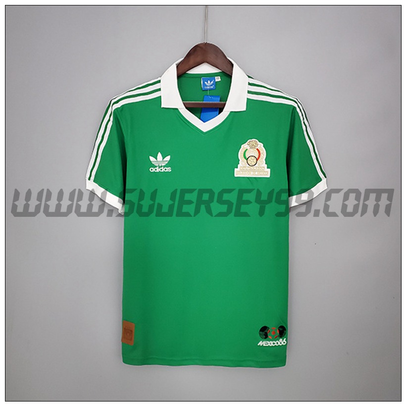 Camiseta Futbol México Retro Primera 1986