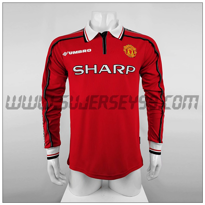 Camiseta Futbol Manchester United Primera 1998/1999