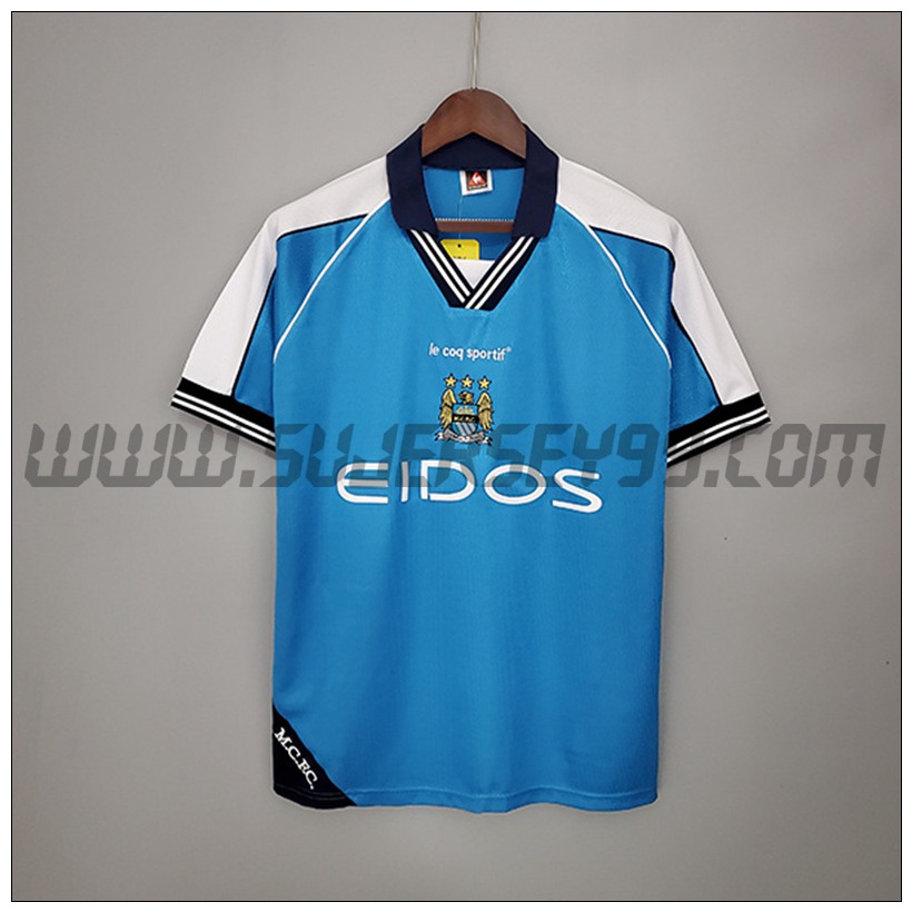 Camiseta Futbol Manchester City Retro Primera 1999/2001