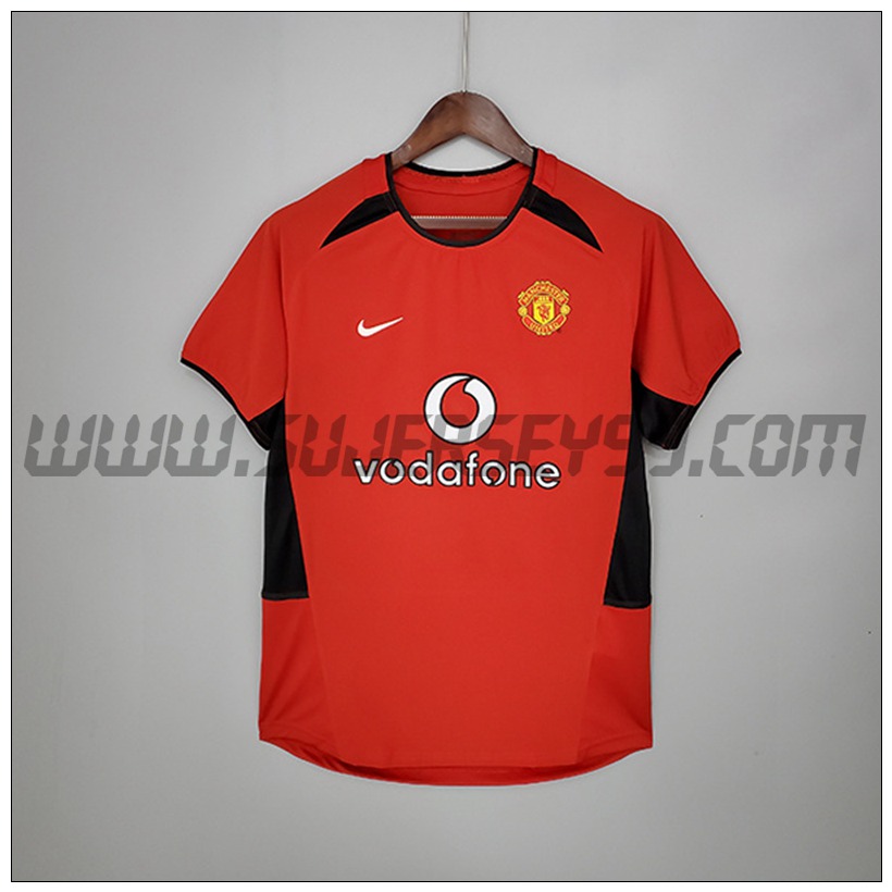 Camiseta Futbol Manchester United Retro Primera 2002/2004