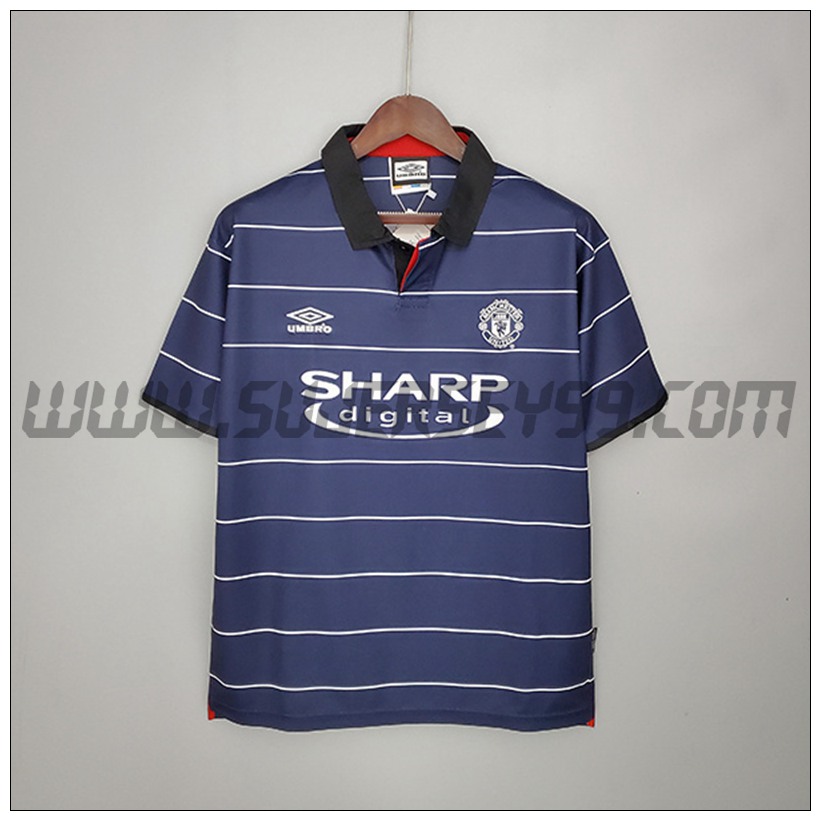 Camiseta Futbol Manchester United Retro Segunda 1999/2000