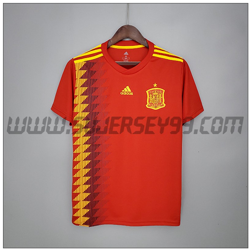 Camiseta Futbol España Retro Primera 2014
