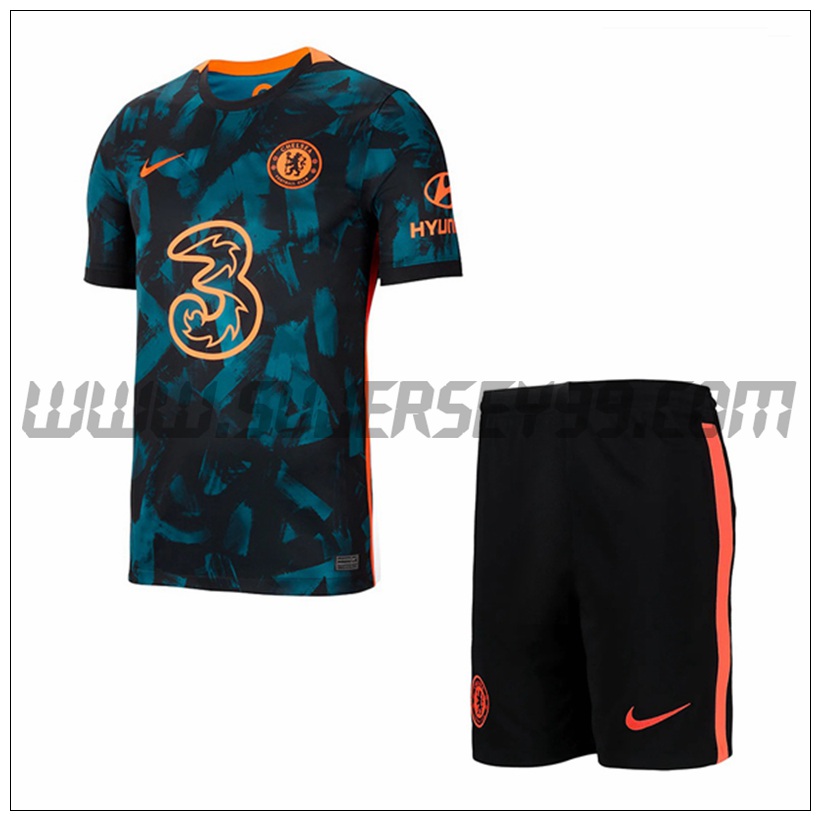 Tercera Equipacion del FC Chelsea + Pantalones Cortos 2021 2022