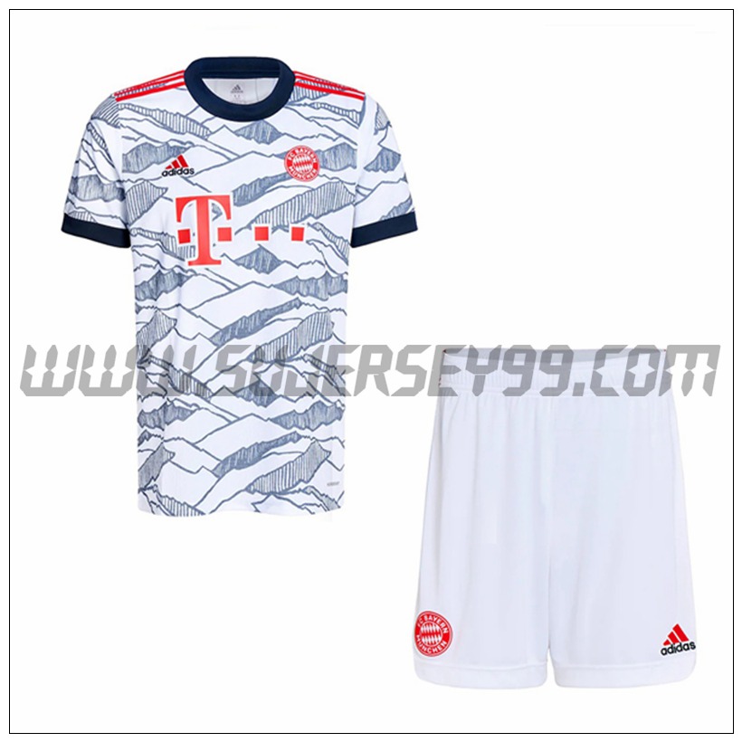 Tercera Equipacion del Bayern Munich + Pantalones Cortos 2021 2022