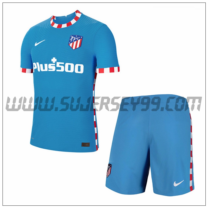 Tercera Equipacion del Atletico Madrid + Pantalones Cortos 2021 2022