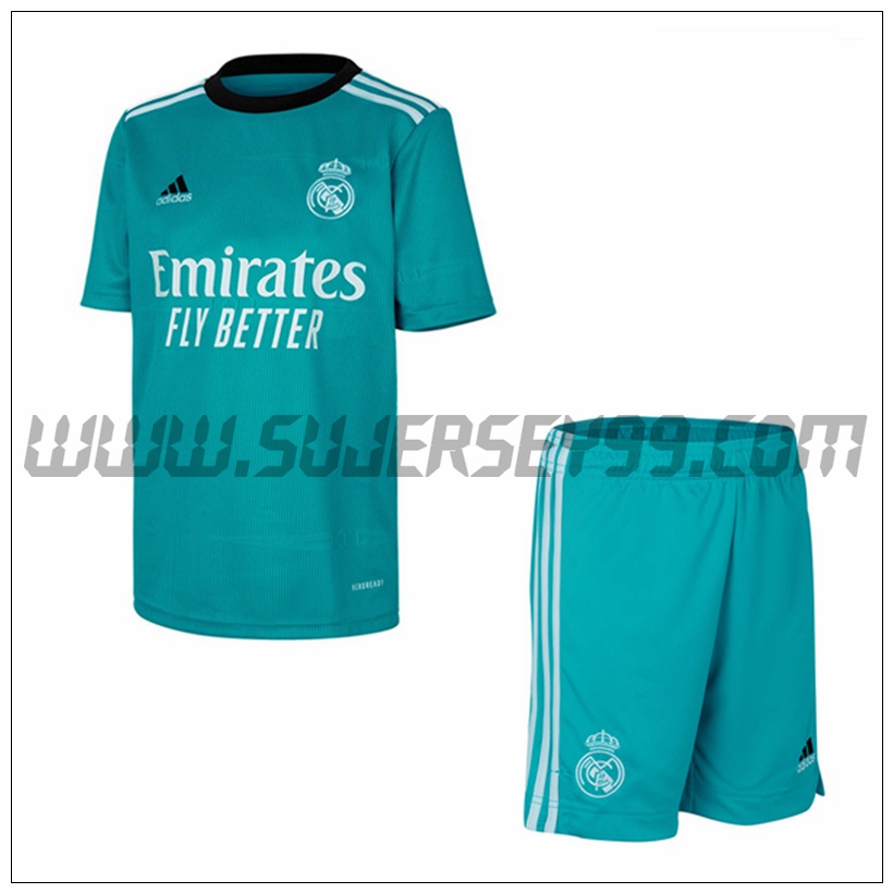 Tercera Equipacion del Real Madrid + Pantalones Cortos 2021 2022