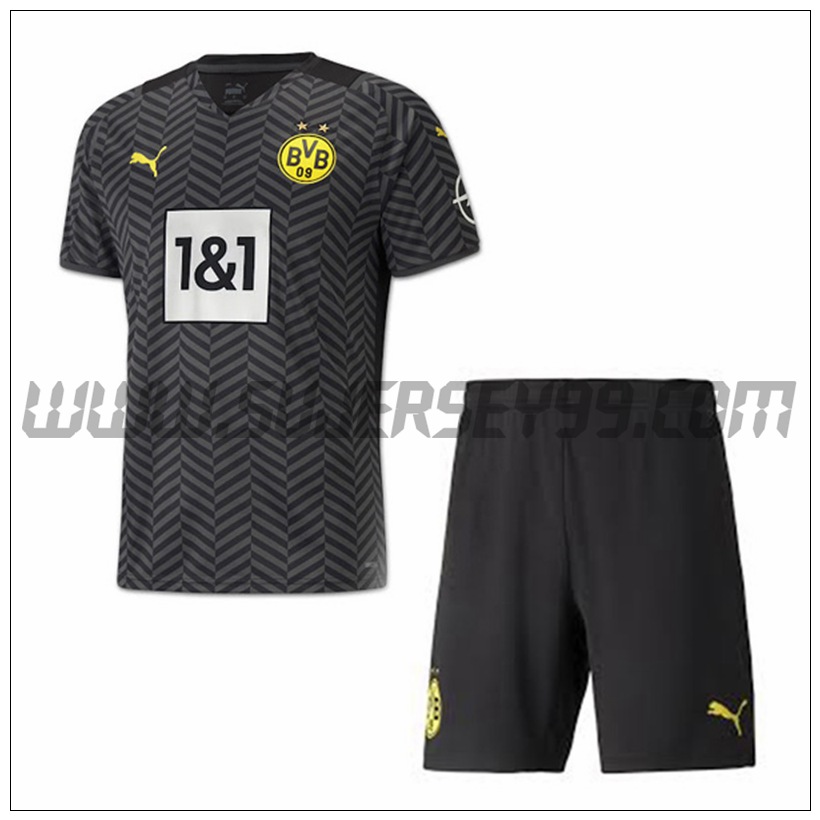 Segunda Equipacion del Dortmund BVB + Pantalones Cortos 2021 2022