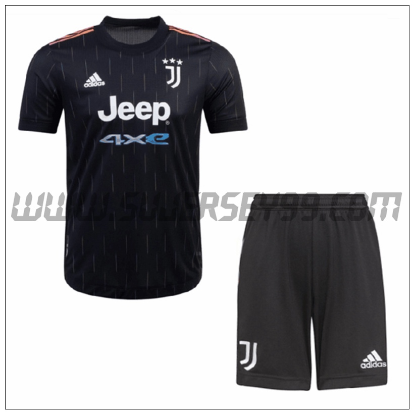 Segunda Equipacion del Juventus + Pantalones Cortos 2021 2022