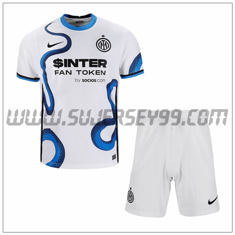 Segunda Equipacion del Inter Milan + Pantalones Cortos 2021 2022