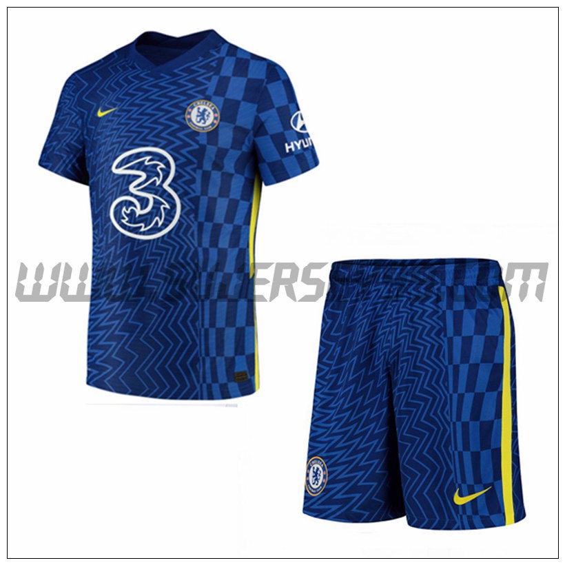 Primera Equipacion del FC Chelsea + Pantalones Cortos 2021 2022