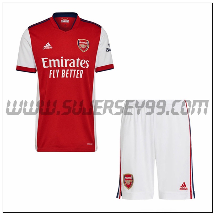 Primera Equipacion del FC Arsenal + Pantalones Cortos 2021 2022