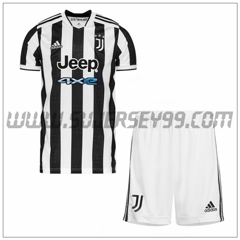 Primera Equipacion del Juventus + Pantalones Cortos 2021 2022