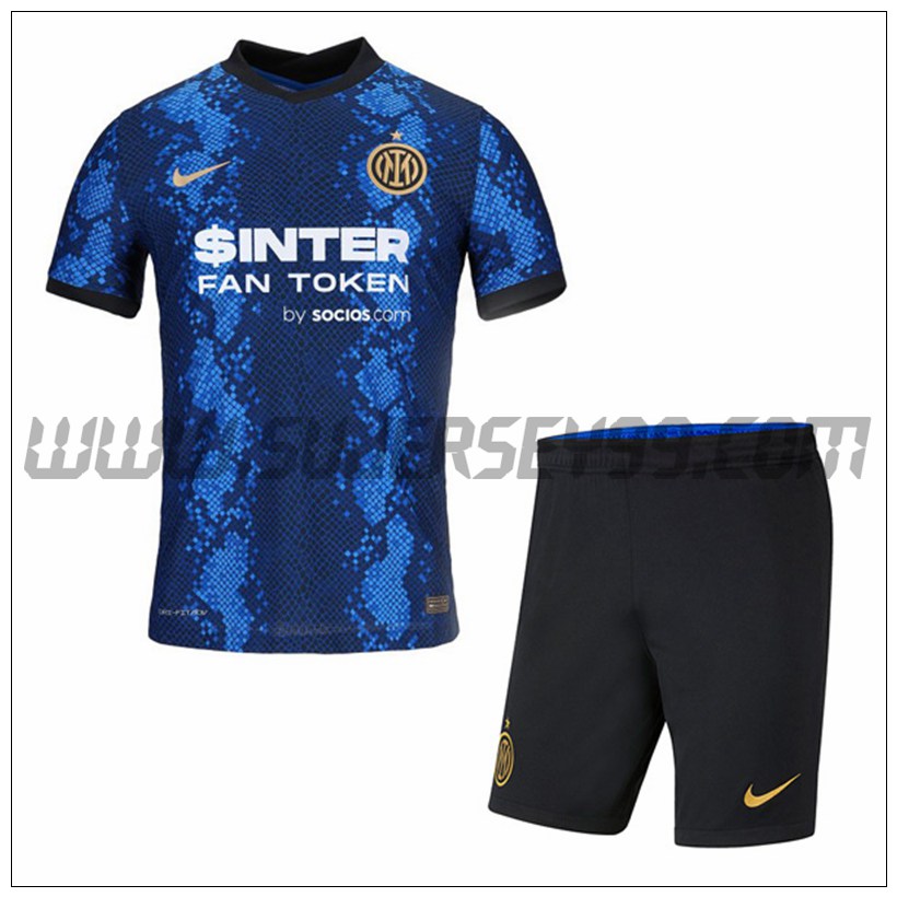 Primera Equipacion del Inter Milan + Pantalones Cortos 2021 2022