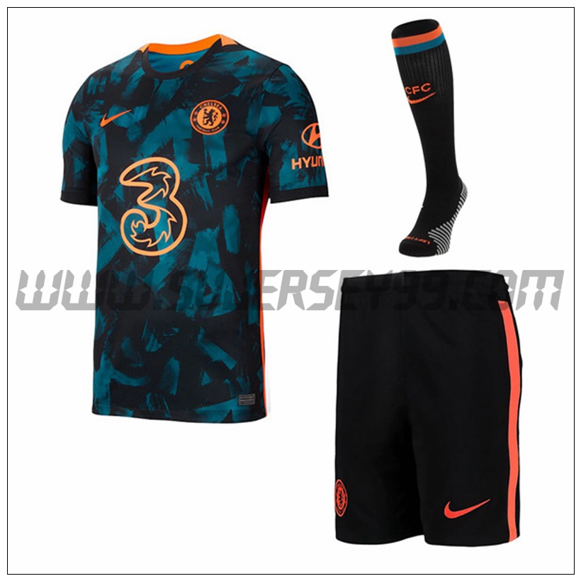 Tercera Equipacion del FC Chelsea (Pantalones + Calcetines) 2021 2022