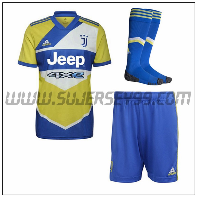 Tercera Equipacion del Juventus (Pantalones + Calcetines) 2021 2022