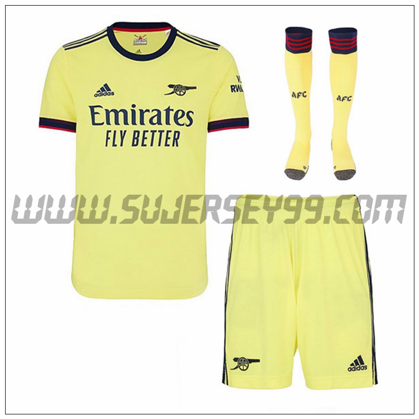 Segunda Equipacion del FC Arsenal (Pantalones + Calcetines) 2021 2022