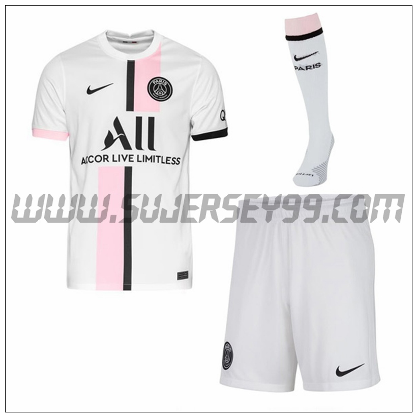 Segunda Equipacion del PSG Jordan (Pantalones + Calcetines) 2021 2022