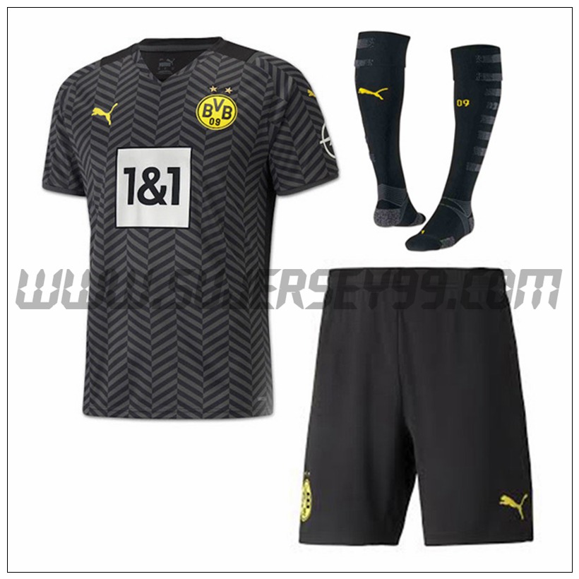 Segunda Equipacion del Dortmund BVB (Pantalones + Calcetines) 2021 2022