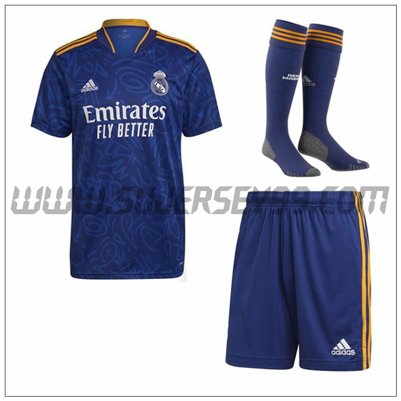 Segunda Equipacion del Real Madrid (Pantalones + Calcetines) 2021 2022