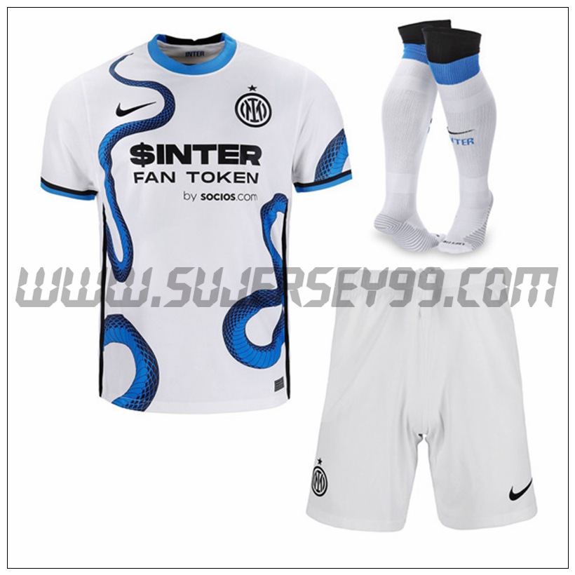 Segunda Equipacion del Inter Milan (Pantalones + Calcetines) 2021 2022