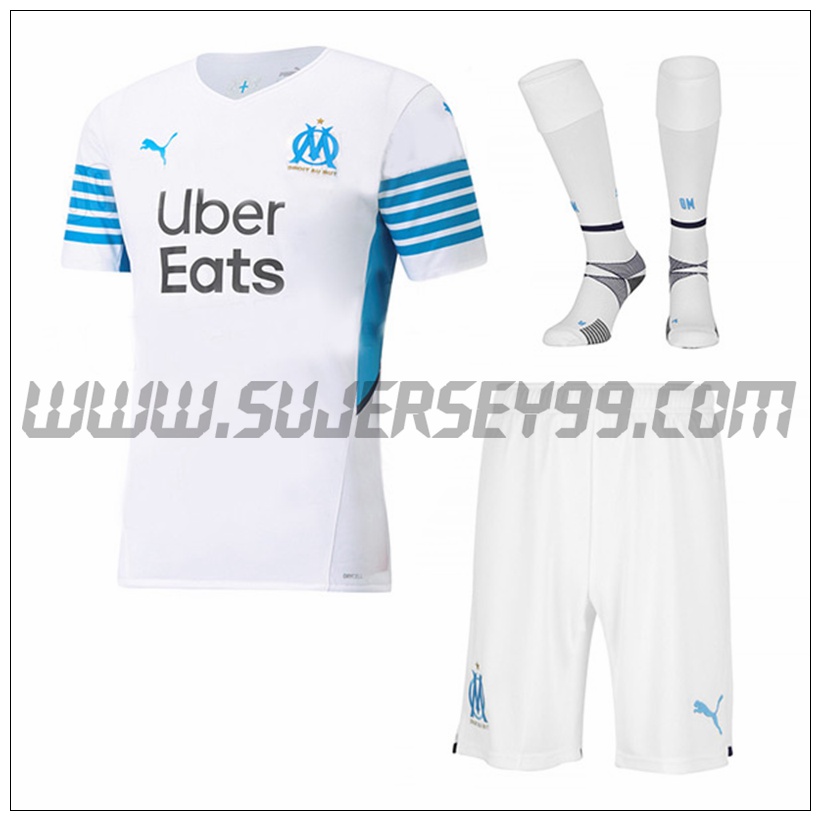 Primera Equipacion del Marsella OM (Pantalones + Calcetines) 2021 2022