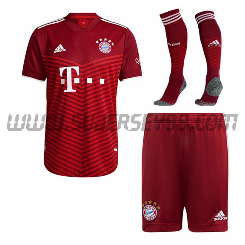 Primera Equipacion del Bayern Munich (Pantalones + Calcetines) 2021 2022