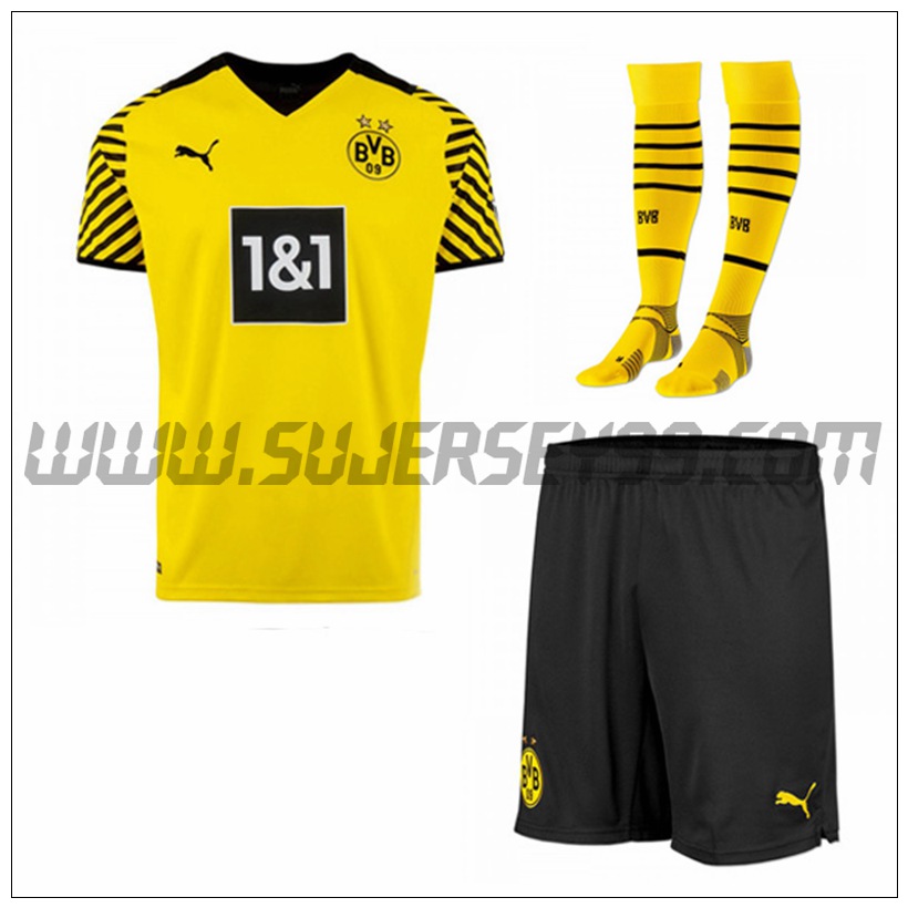 Primera Equipacion del Dortmund BVB (Pantalones + Calcetines) 2021 2022