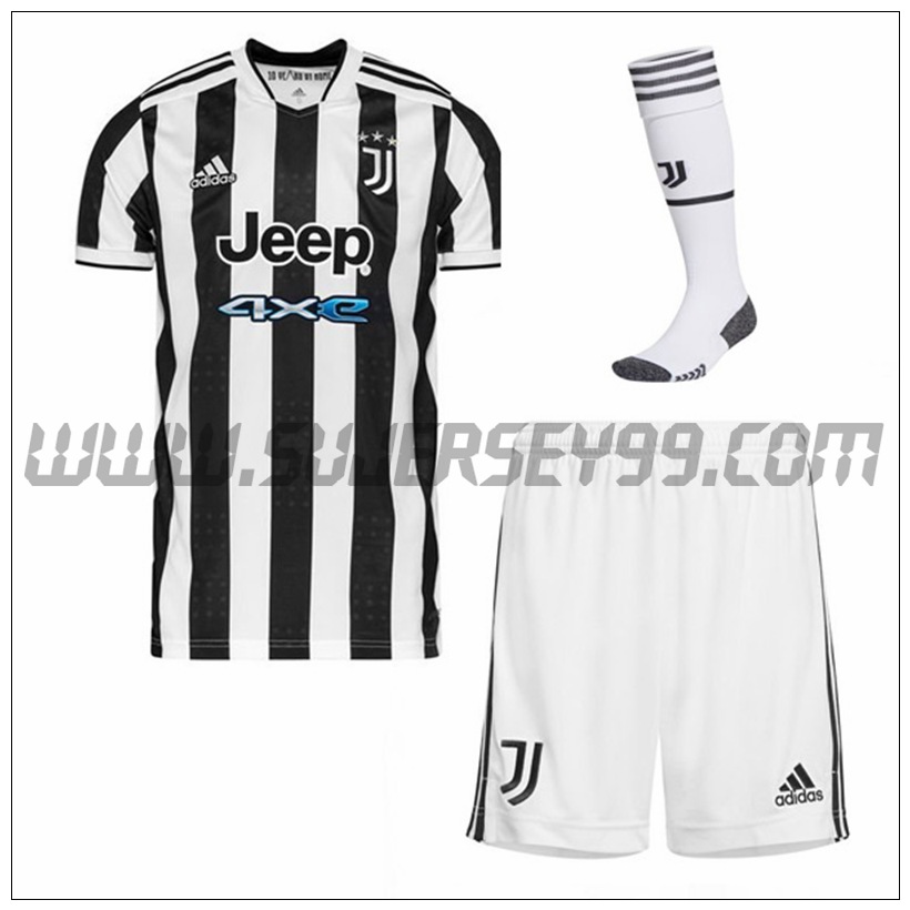 Primera Equipacion del Juventus (Pantalones + Calcetines) 2021 2022