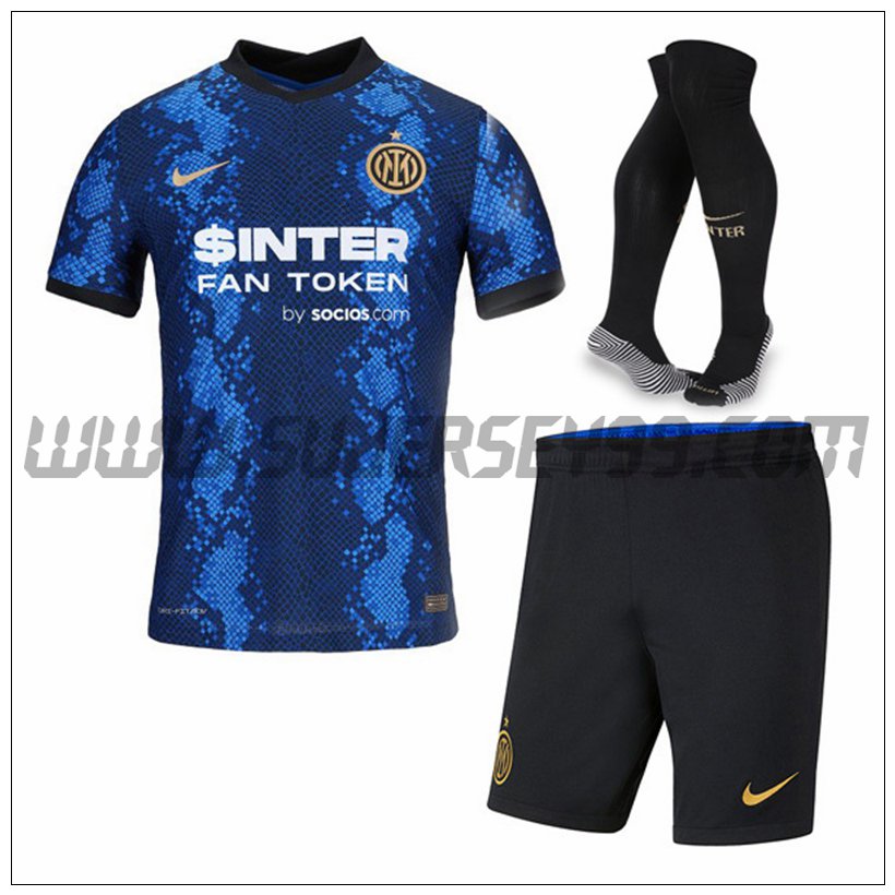 Primera Equipacion del Inter Milan (Pantalones + Calcetines) 2021 2022