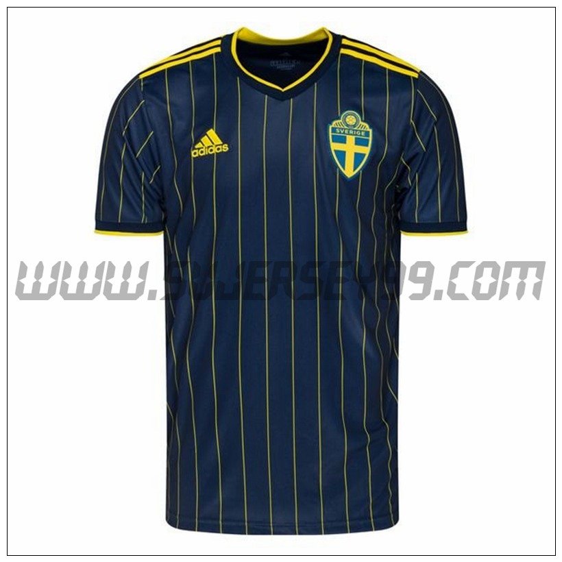 Segunda Camiseta Futbol Suecia 2020/2021