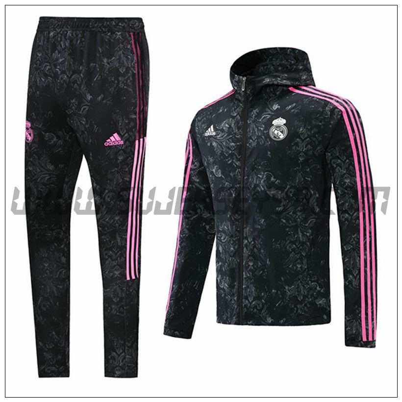 Chaqueta con Capucha Chandal del Real Madrid Blanco 2021 2022