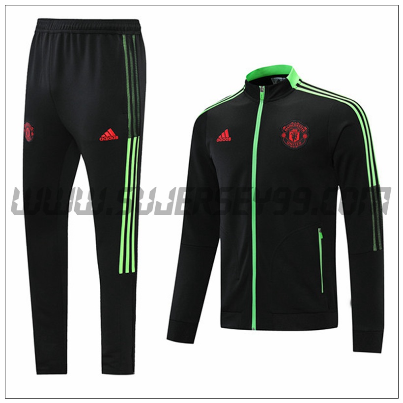 Chandal del Manchester United Negro 2021 2022