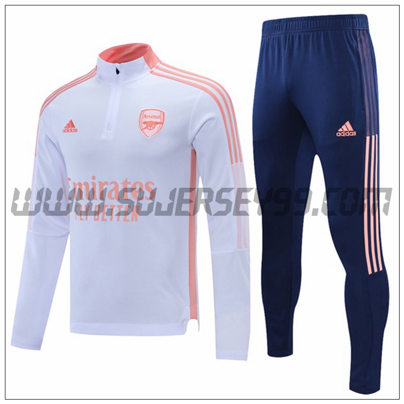 Chandal del Arsenal Rosa/Blanco 2021 2022