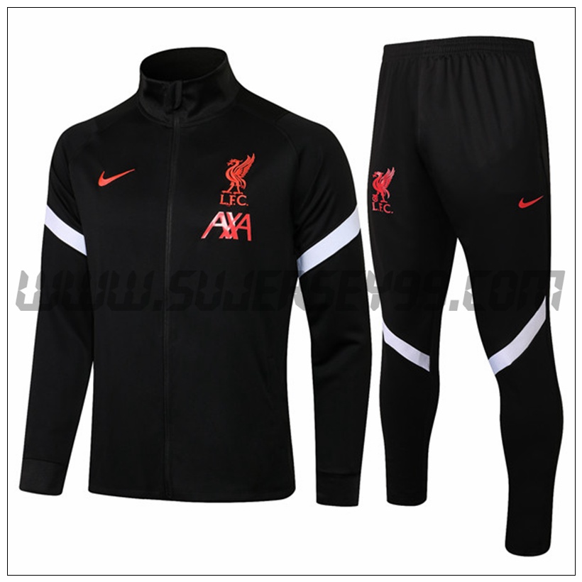 Chaqueta Chandal del FC Liverpool Negro 2021 2022